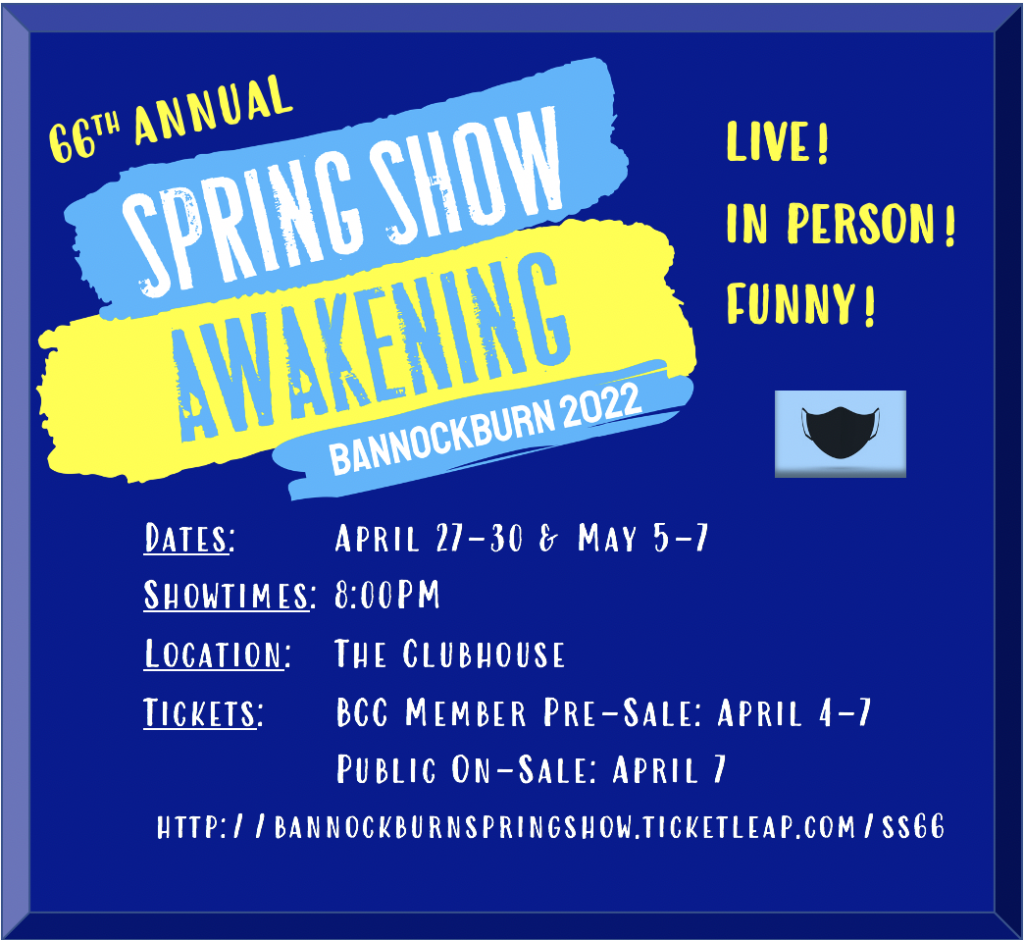 logo and ticket information for Spring Show Awakening